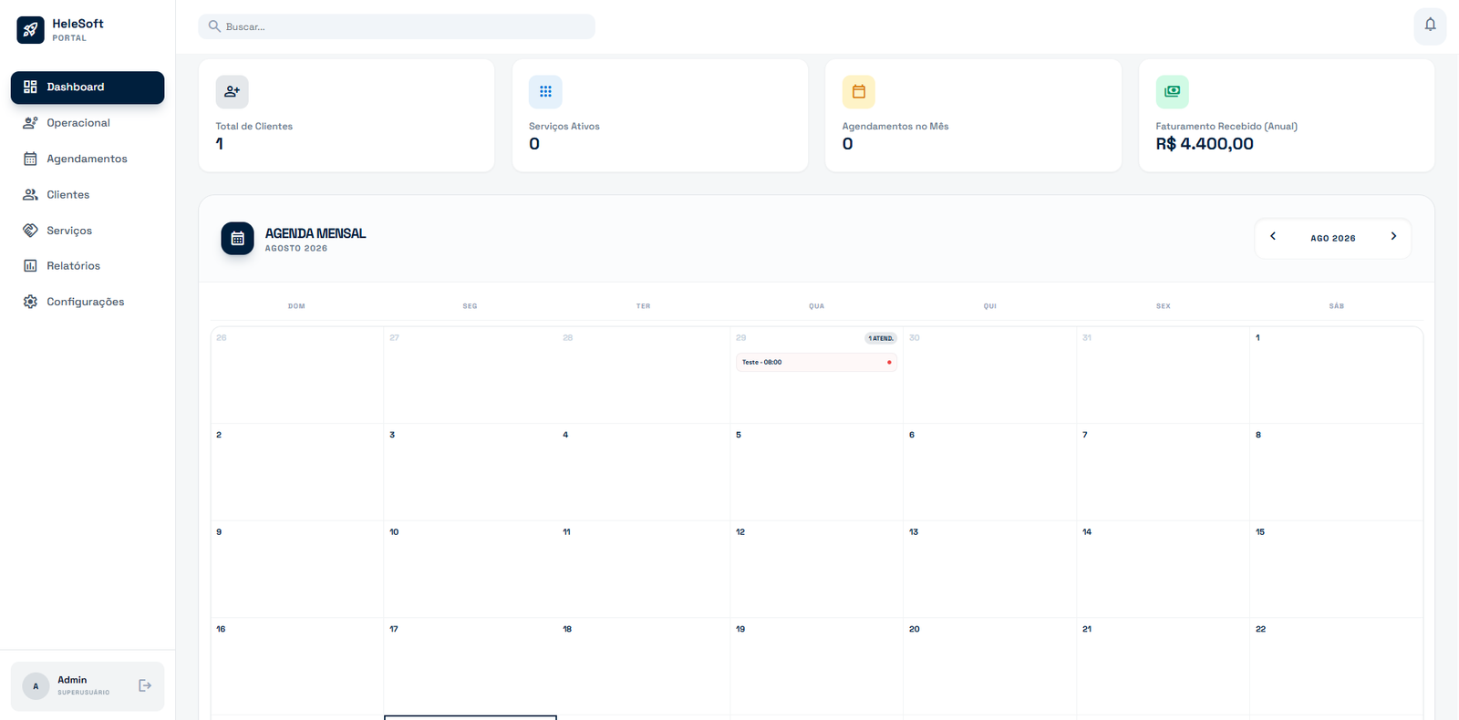 Helesoft Dashboard